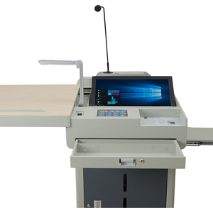 Teaching Equipment Teacher's Podium <strong>Computer</strong> With Visualizer, Amplifier, Speaker, AV Controller Conference Lectern - Product Image 1
