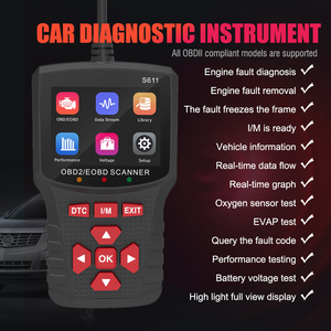 Herramientas de escaneo de voltaje S611, lector de código Obd para coche, herramientas de escaneo, opciones de menú multilingüe - Product Image 5