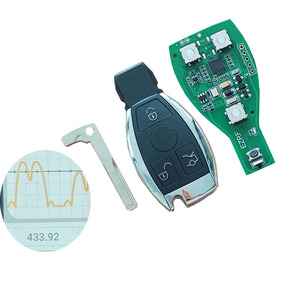 Yüksek kaliteli Mercedes uzaktan 3 düğme Benz araba Logo olmadan akıllı anahtar boş anahtar yükseltme (433 mhz/NEC) araba anahtarı seti anahtarsız giriş - Product Image 1