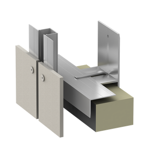 Sistema di rivestimento della facciata in pietra di marmo regolabile in lega di alluminio tipo T-type staffa tipo C - Product Image 5