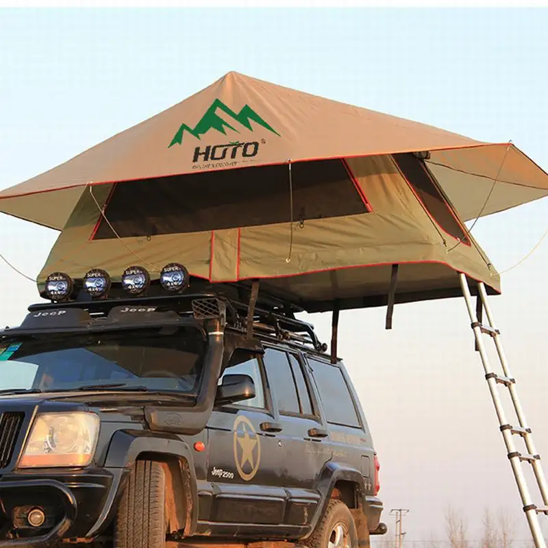 HOTO мягкая крыша автомобильная палатка раскладушка 4x4 для кемпинга УФ-стойкая Водонепроницаемая софттоп 3-4 человека внедорожник грузовик автомобиль крыша палатка