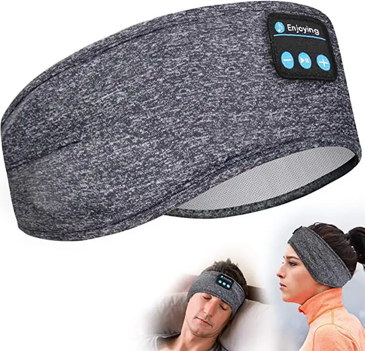 Kablosuz bluetooth uyku kulaklıklar kafa bandı ince yumuşak elastik rahat müzik yan uyuyan spor bandı için kulak göz maskesi