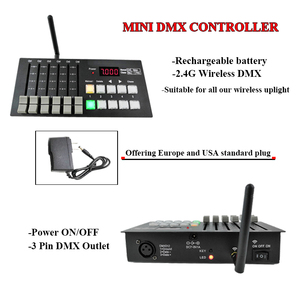 Мини беспроводной DMX512 Контроллер сценического освещения новое проекционное оборудование с батарейным питанием - Product Image 2