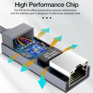 Ult-unite tipi C RJ45 Ethernet adaptörü 2.5Gbps USB C için Ethernet adaptörü ağ genişletici kablosu RJ45 - Product Image 3