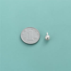 925纯银星形花贝壳心形覆盖扣制作珠宝连接珠扣 - Product Image 3