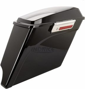 5 "ขยาย saddlebags ยืดกับกุญแจสำหรับ Harley Road Glide flhtcu ขยาย saddlebags ถนนราชา1993-2013สีดำสดใส - Product Image 2