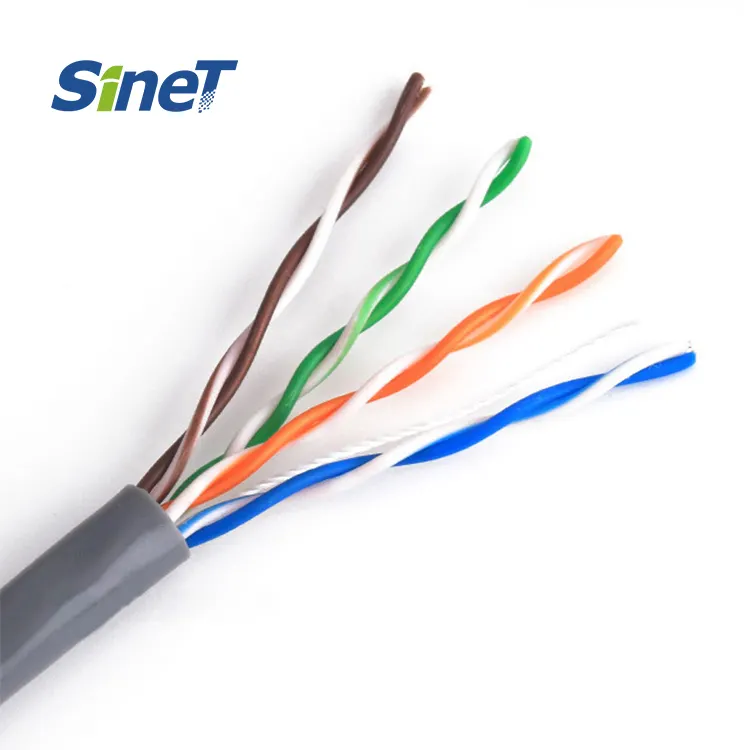 Cable Lan Cat5e UTP 24AWG, suministro de fábrica OEM de diferentes tipos, Cable completo CMP tasado con funda LS0H