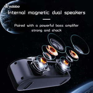 XDOBO STAR 100W Portable Speaker with Star Projector Light Rechargeable Portable Stereo <strong>System</strong> with AUX Input/USB/TWS - Product Image 5