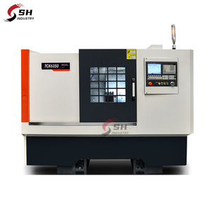 Torno CNC de cama sesgada de alta precisión TCK6350 Torno automático de metal universal Máquinas herramientas personalizadas - Product Image 1