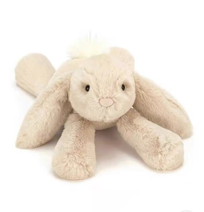 Smaggy beige plush rabbit-high-end version-three-label dust bag