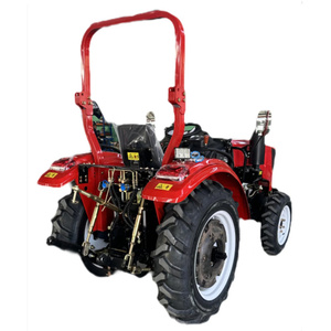 40hp 4wd 4x4热式拖拉机小型迷你农用轮式拖拉机，带前装载机和反铲装载机 - Product Image 4