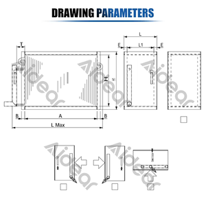 Temiz odalar için Motor ile AS-EC-24 5mm Aidear özel kondenser bobinleri güneş enerjili su ısıtıcıları/soğutma baca gazı kuru soğutma bobini - Product Image 3