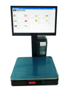 AI Waage 15.6 Touchscreen Supermarkt waage Etiketten druck Inventar verwaltungs system für Obst Gemüse
