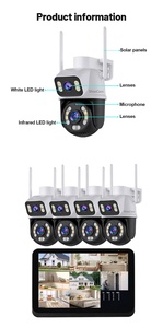 Açık Nvr kamera kitleri 6mp çift Lens PTZ hareket algılama güvenlik sistemi IP Cctv kablosuz kamera ekran ile iki yönlü ses - Product Image 6