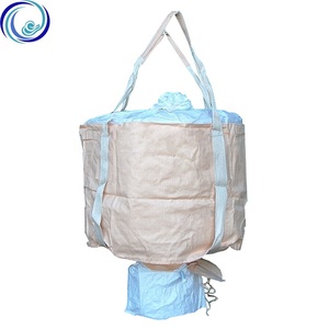 2トンTubular Round Double Warp Bulk Jambo PP Bag FIBC ContainerセメントSandバッグ800キロクレーンスリングためBag Sale - Product Image 3