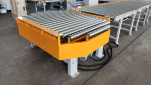 UTC90 90度动力驱动滚筒托盘搬运转盘输送系统，用于1200 X 1200毫米托盘 - Product Image 4