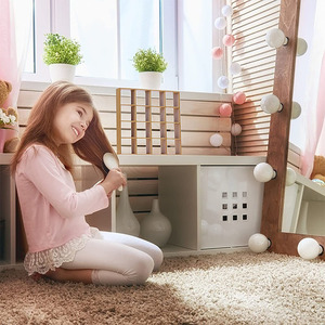 1:12 ölçekli ahşap Dollhouse depolama raf 16 izgaralar Set duvar kitaplık vitrin rafları minyatür mobilya kreş organizasyon - Product Image 5