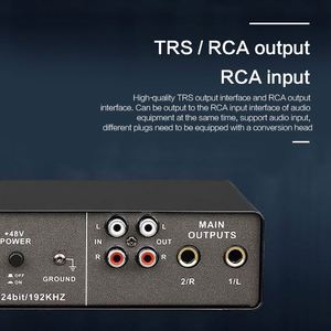 Professional Recording Soundcard 2 in 2 Out <strong>Audio</strong> Interface USB Interface <strong>Audio</strong> Studio - Product Image 5