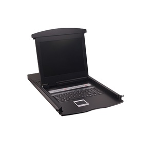 17英寸液晶显示屏1U 19英寸机架式8端口VGA KVM交换机，带IP功能 - Product Image 1