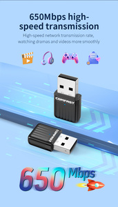 High-Speed 650Mbps Dual-Band <strong>Wireless</strong> USB Adapter Comfast CF-811AC V3 with WPA3 <strong>Encryption</strong> for Desktop - Product Image 5