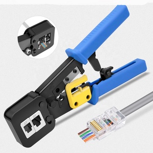 EZ RJ45 เครื่องมือ Crimper มือเครือข่ายเครื่องมือ plier สำหรับ EZ RJ45 RJ11 CAT6 CAT5 8P8C MULTI CABLE CRIMPING Stripper - Product Image 2