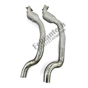 High Performance Upgrade Racing Exhaust for Porsche Cayenne 958 4.8 2010-2016 Downpipe With Heat Shield <strong>Header</strong> - Product Image 1