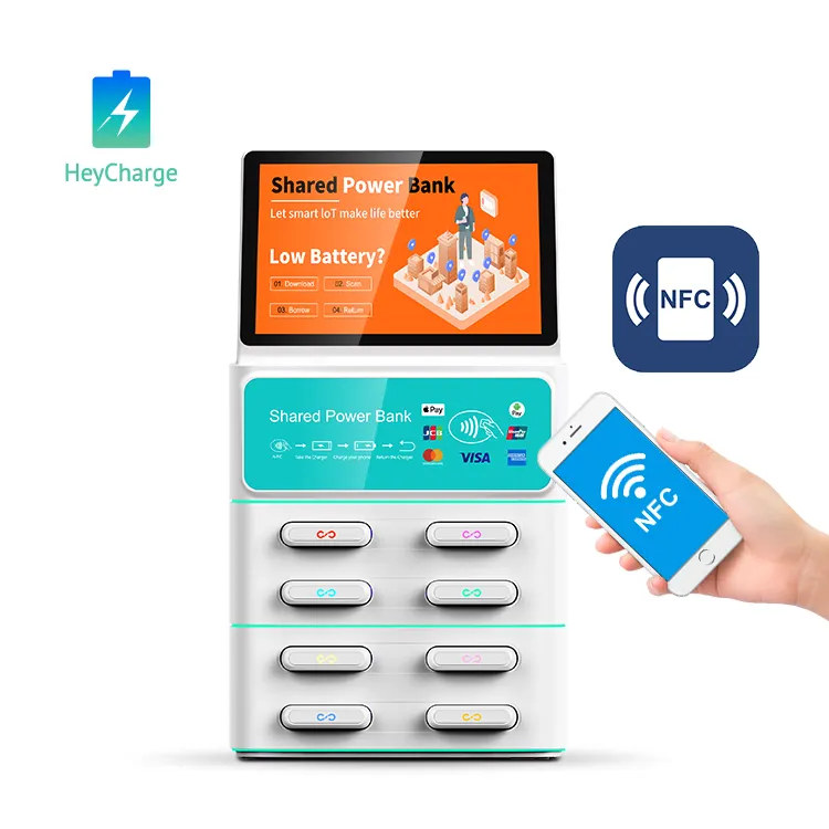 Thẻ tín dụng điện thoại sạc trạm chia sẻ ngân hàng điện máy bán hàng tự động cho công cộng