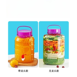 1L 2L 3L 5L 8L 10L 15L 20L ขนาดใหญ่ความจุโปร่งใสอาหารดองแก้ว Jar พร้อมฝาปิดพลาสติก - Product Image 3