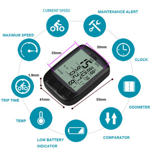Dispositivo de entrenamiento de bicicleta, medidor de velocidad de bicicleta, resistente al agua, Digital, LCD, Ordenador de bicicleta con cable - Product Image 4
