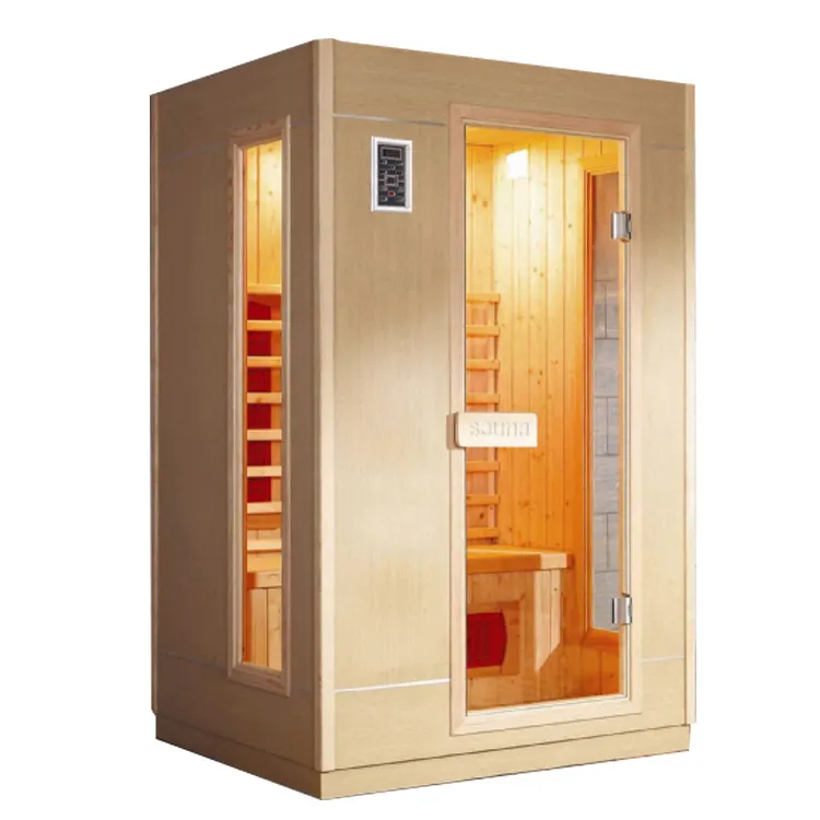 1-Person Personal Mini Cabin Infra Far Red Infrared Sauna Dry Cubicles Indoor Use-for Hotel Bathroom Steam Control Panel