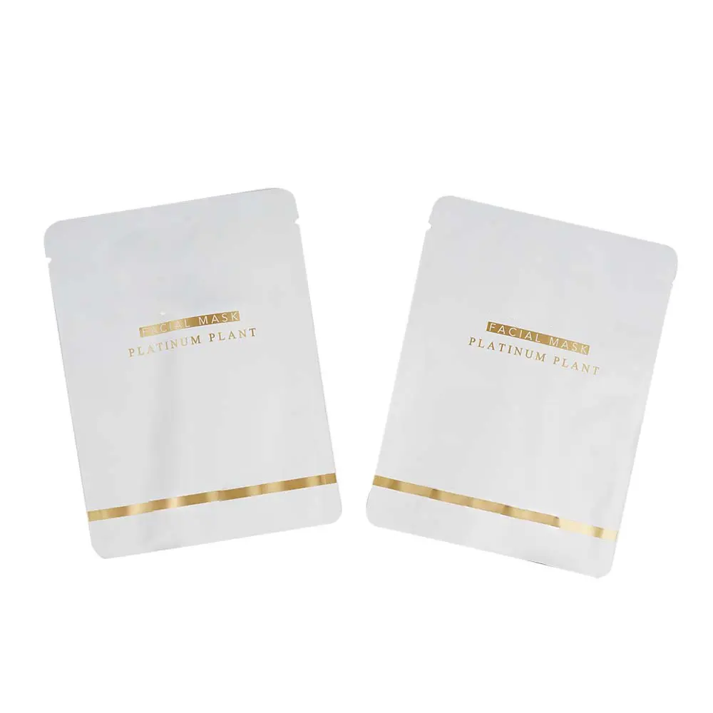 工場カスタムプリントロゴ化粧品包装ポーチ防臭保湿アルミホイル3サイドカバーフィルムマークバッグ