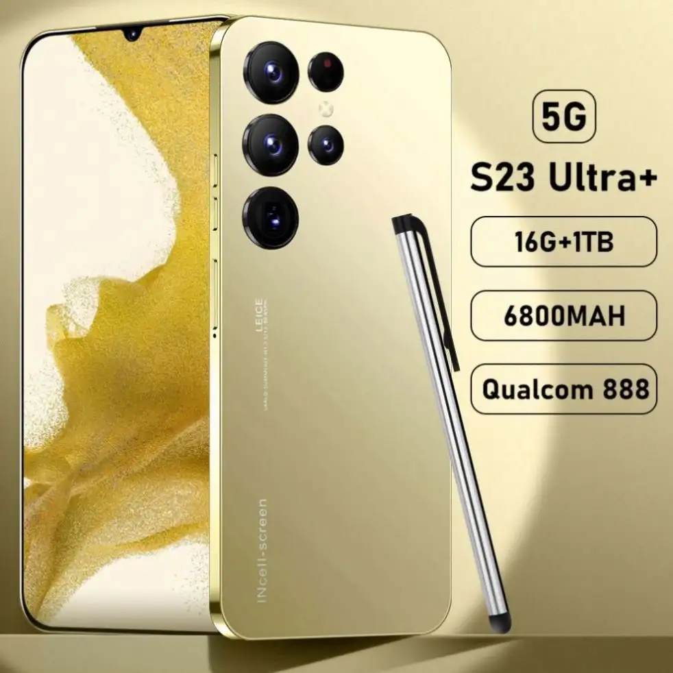 2023 S23 ultra s21 + pro Новые смартфоны 5G Smart Mini сотовый мобильный второй телефон дешевые телефоны