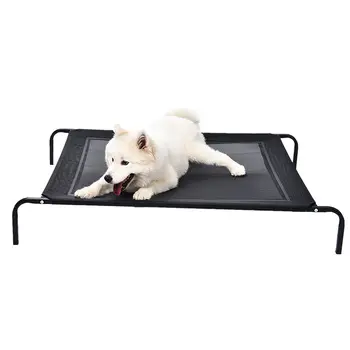 Petstar حار مرتفعة سرير كلب المحمولة الفولاذ المقاوم للصدأ الحيوانات الأليفة سرير للقطط والكلاب