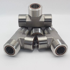 Chất lượng cao nhà máy orfs Nam TEE Parker Thép không gỉ Jlo jmlo Công Đoàn TEE ORING mặt con dấu Flare AF Carbon thép TEE phụ kiện - Product Image 2