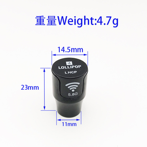 Lollipop4ขนาดเล็กมาก2.5dBi 5.8G เสาอากาศ lhcp RP-SMA SMA สำหรับ caddx Vista ดิจิตอล HD DJI Air Unit FPV System - Product Image 2