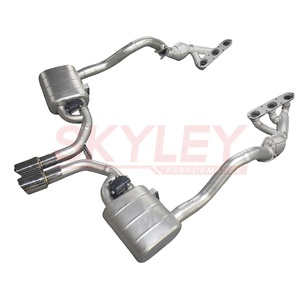 High Performance Racing Valved Exhaust Pipes with <strong>Header</strong> for Porsche Cayman Boxster 987 987.2 2.7 2.9 <strong>3.4</strong> 08-12 Exhaust System - Product Image 2