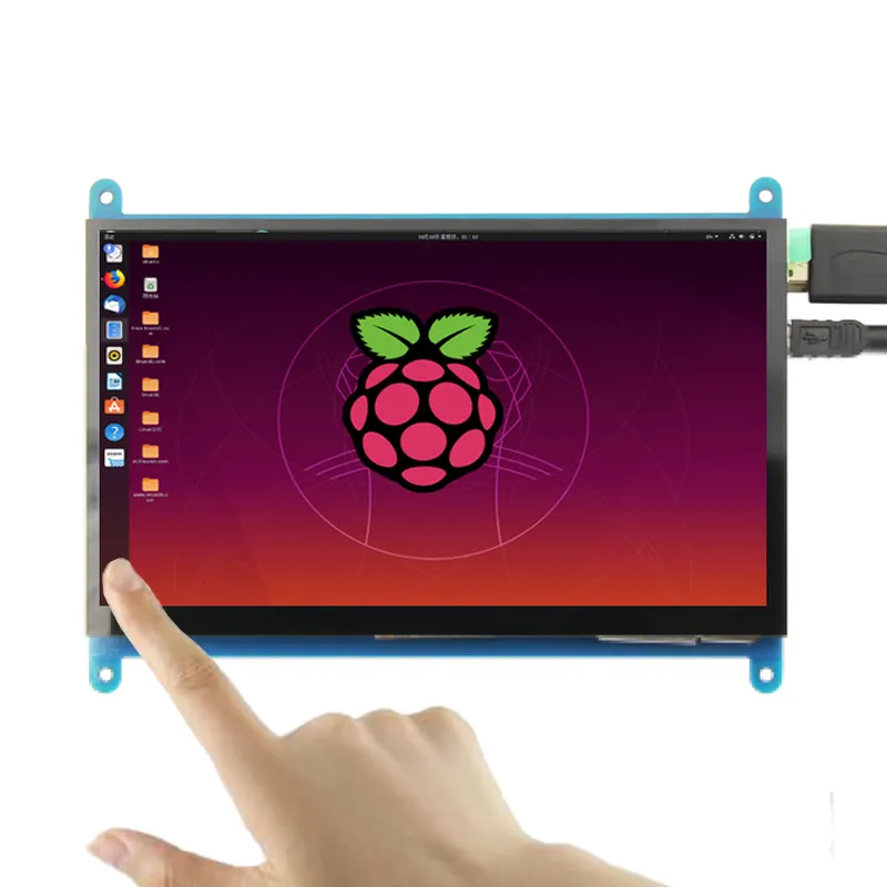 Monitor capacitivo tela touch de 4.3 polegadas, lcd 800x480, raspberry pi, módulo de exibição