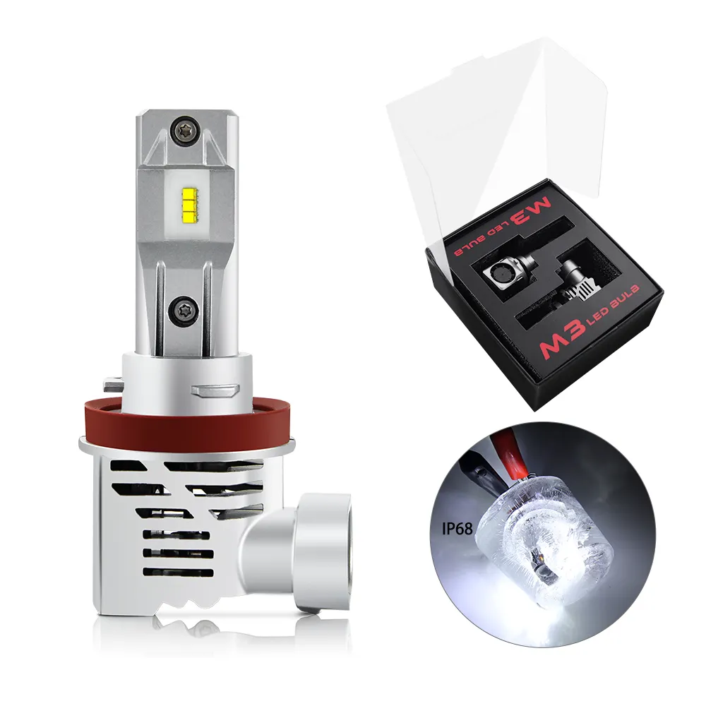 Small Size As Halogen Bulb LED Car Headlights H13 9004 9007 H1 H3 880 881 9005 9006 H11 Auto Led Bulbs H4 M3 Led H7