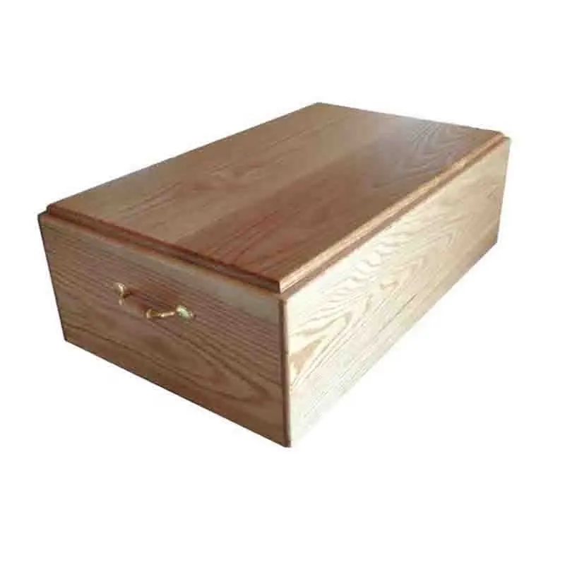 Boîte de cercueil naturelle pour chien Boîte de cercueil en bois pour chat en bois de pin