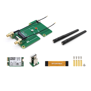 RPI 5 PCIeからM.2 E HATラズベリーパイ5 NGFF (M.2 Eキー) ワイヤレスNICに対応 - Product Image 2