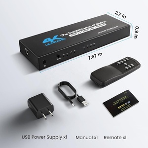 7 En 1 salida 7*1 HD video Switcher cambia automáticamente 4K60HZ HDCP Decode HDMI switch