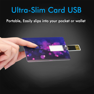 名片u盘2.0全彩印刷流行礼品广告8GB塑料吊坠16GB信用卡u盘 - Product Image 3