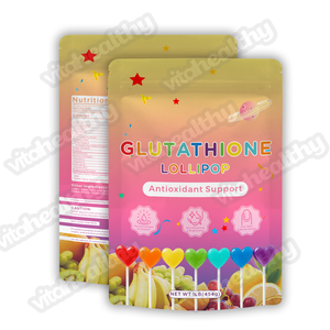 Vitahealthy OEM/ODM Thương hiệu Mới Glutathione <span class=keywords><strong>Lollipop</strong></span> Halal thành phần tự nhiên <span class=keywords><strong>Lollipop</strong></span> cho phụ nữ ngọt ngào kẹo Glutathione <span class=keywords><strong>Lollipop</strong></span> - Product Image 1