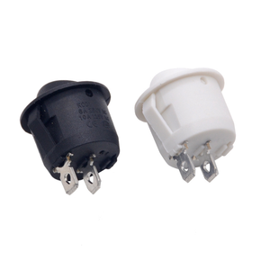 Yuvarlak SPST anahtarı 2 pin güç anahtarı basma düğmesi yuvarlak rocker anahtarı - Product Image 3