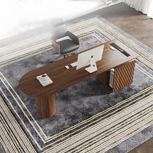 Ufficio semplice Computer Desktop teak legno scrivania da studio tavolo da studio in legno scrivania da studio in legno - Product Image 1