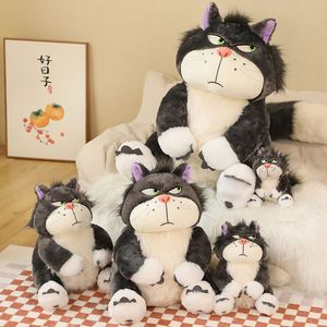 定制路西法怪物猫儿童生日娃娃枕头卡哇伊毛绒动物毛绒玩具日本费加罗灰姑娘猫女孩