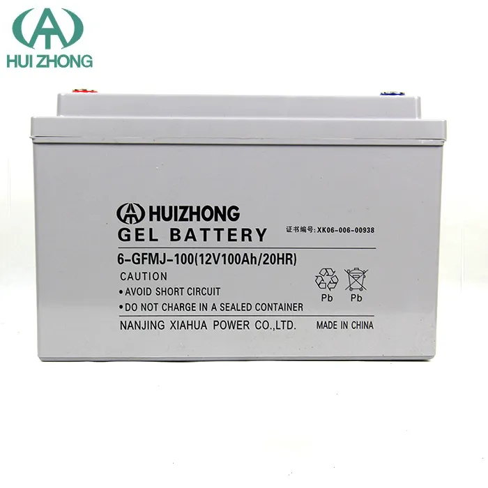 2022 Hot sale Maintenance Free Gel Battery 12V 100Ah Vrla Ups EPS Solar Gel 12v Lead-acid battery