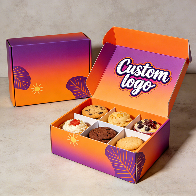 Violet foncé + Orange chaud
