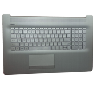 Tương thích máy tính xách tay trên trường hợp palmrest cho <span class=keywords><strong>HP</strong></span> 17-ca 17z-ca, <span class=keywords><strong>HP</strong></span> 17-ca1031dx 17z-ca300 L92785-001 Backlit Bàn phím Touchpad (Bạc) - Product Image 5
