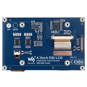 Raspberry Pi 4,3 дюймовый пятиточечный сенсорный дисплей MIPI DSI интерфейс емкостный сенсорный экран IPS широкий угол обзора Raspberry Pi - Product Image 2